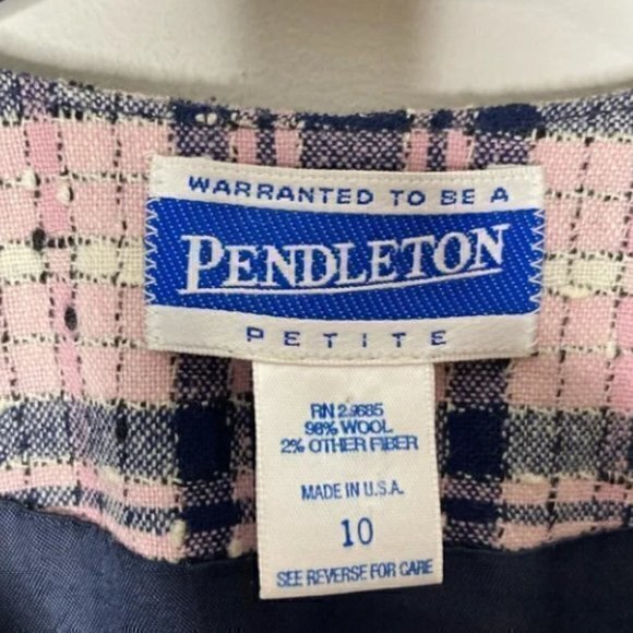 Pendleton‎ vintage tweed blazer sz 10 - Picture 2 of 4